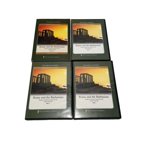 Rome And The Barbarians All 3 Parts With Guidebooks CD Audio The Great Courses - Picture 1 of 4